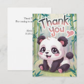 エンチャント竹パンダ サンキューカード (正面/裏面)