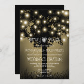 エンチャント素朴オークツリー結婚式招待状 招待状 (正面/裏面)