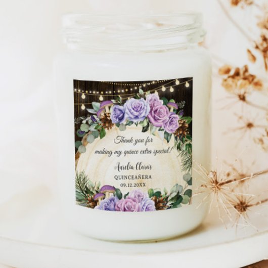 エンチャント素朴ドフォレストパープルフローラキンセアニラ スクエアシール