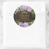 エンチャント素朴ドフォレストパープルフローラキンセアニラ ラウンドシール (バッグ)
