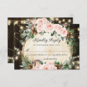 エンチャント素朴ドフォレスト赤面フローラキンセアニラ 出欠カード (正面/裏面)