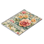 エンチャント花模様ノート ノートブック (左側)