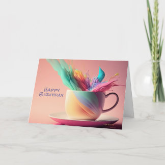 エンチャント誕生日ファンタジーパステルおもしろいカード カード