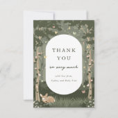 エンチャント赤ちゃんシャワーありがとうノートカード サンキューカード (正面)