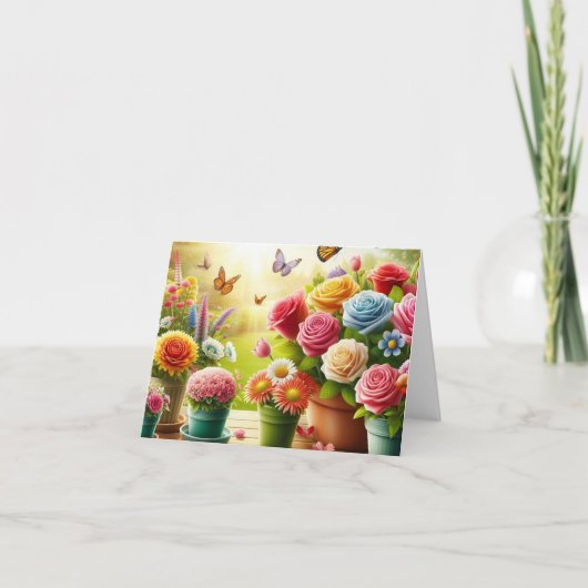 エンチャント開花フローラ折り畳みカード カード (正面)