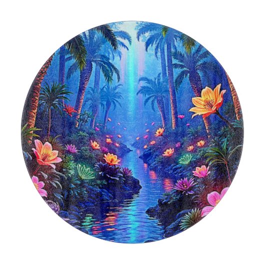 エンチャント鮮やかリバーフォレストドリーム カッティングボード (正面)