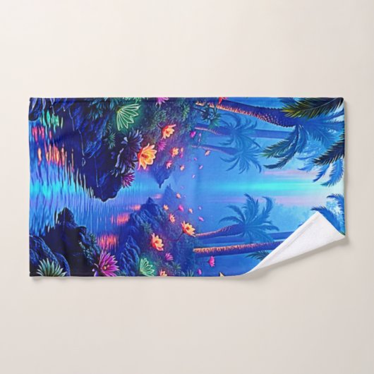 エンチャント鮮やかリバーフォレストドリーム バスタオルセット (ハンドタオル)