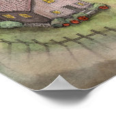 エンチャント10月の魔女猫ハロウィーンポスター ポスター (角)