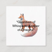 エンチャント・エンバー・キツネ スクエア名刺 (正面)