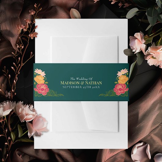 エンチャント・ガーデン結婚フローラ 招待状ベリーバンド