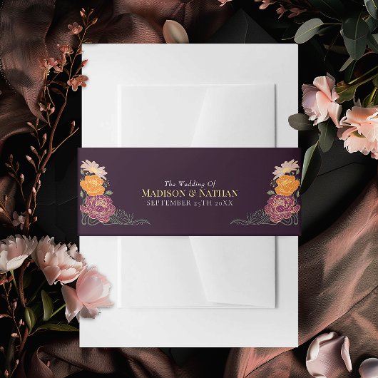 エンチャント・ガーデン結婚フローラ 招待状ベリーバンド