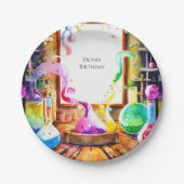 エンチャント・キッズケミストリー・サイエンティスト誕生日 ペーパープレート (正面)