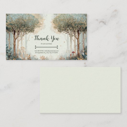 エンチャント・フォレお洒落ストとイーサリア 名刺 (正面/裏面)