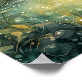 エンチャント・フォレストステーグ白熱［赤熱］光を放つ〔雄ジカの〕枝角 ポスター (角)