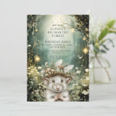 エンチャント・フォレスト・キッド誕生日 招待状 (スタンド正面)