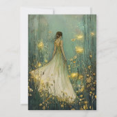 エンチャント・フォレスト・フェアリー1歳の誕生日 招待状 (裏面)