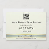 エンチャント・フォレスト・マウンテン日付カードを保存 招待状 (裏面)