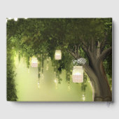 エンチャント・フォレスト・メイソン・ジャー・ライツ・フローラ結婚ズ ゲストブック (裏面)