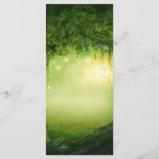 エンチャント・フォレスト&ライト結婚ズのメニュー・カード メニュー (裏面)