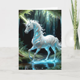 エンチャント、ブルー&ホワイトUnicorn歩くインStream カード