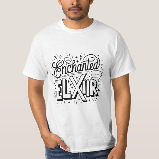 ✅👕エンチャントElixirメンズTシャツ Tシャツ (正面)