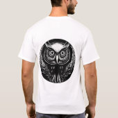 エンチャントOwlグラフィックTシャツ – 芸術的 Bird Tシャツ (裏面)