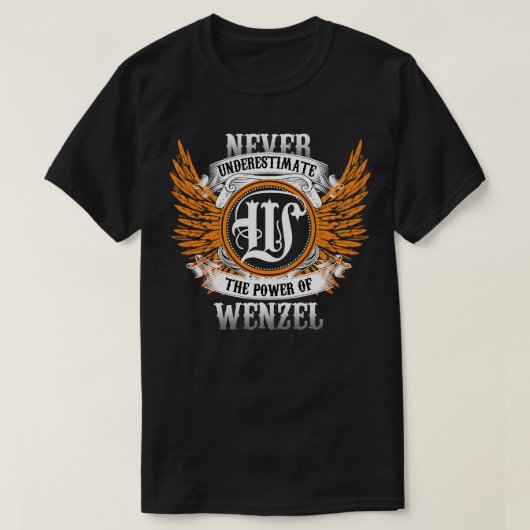 エンツェル・ネーム・シャツは~の力を決して過小評価しない Tシャツ (デザイン正面)