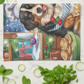 エンツレブチャーマウンテンホリデーベーキング:フェスティバル キッチンタオル (折り畳み)