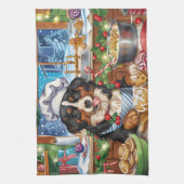 エンツレブチャーマウンテンホリデーベーキング:フェスティバル キッチンタオル (縦)