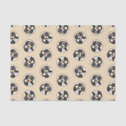 エンツレブチャーマウンテン絵画ドッグのオリジナルドッグアート 薄葉紙 (正面)