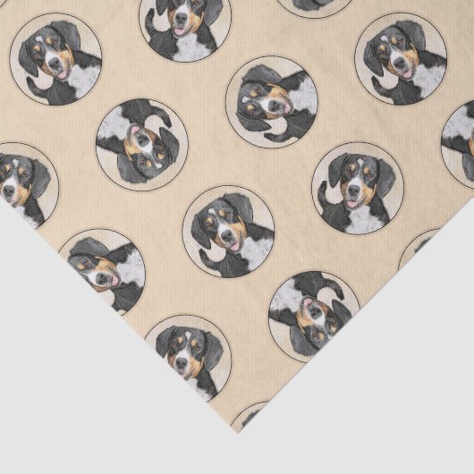 エンツレブチャーマウンテン絵画ドッグのオリジナルドッグアート 薄葉紙 (詳細)