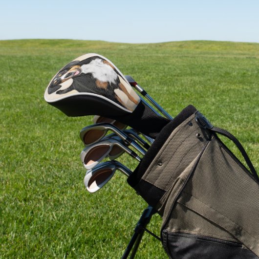 エンツレブチャーマウンテン絵画ドッグズ – オリジナルアート ゴルフヘッドカバー (インサイチュ)