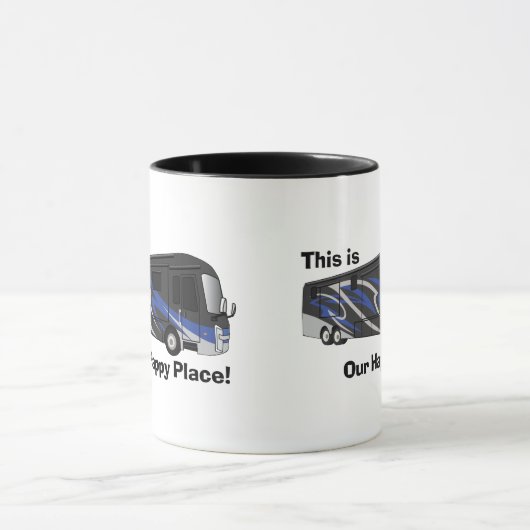 エンテグラアスピレブルーハッピープレイスデザインマグ マグカップ (中央)