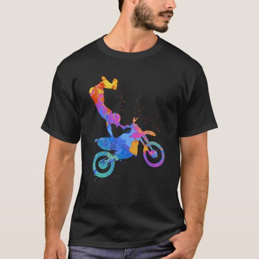 エンデューロオートバイグラフィック Tシャツ (正面)