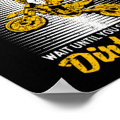 エンデューロスーパークロスライディングスーパーモトダートバイクモト ポスター (角)