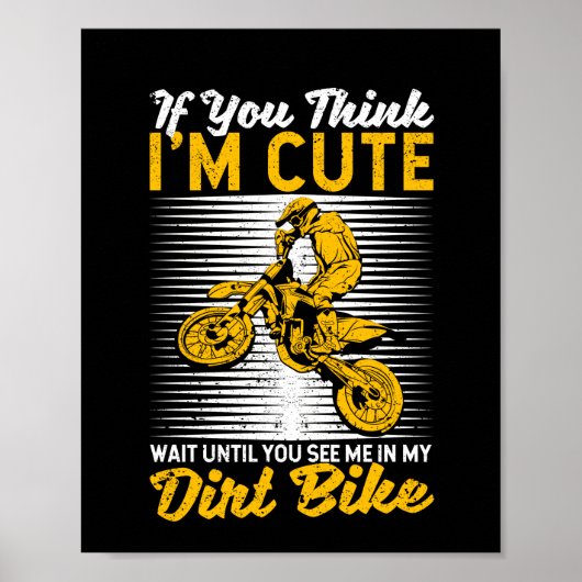 エンデューロスーパークロスライディングスーパーモトダートバイクモト ポスター (正面)