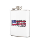 エンデューロマウンテンサイクリングアメリカ国旗 フラスク (左)