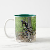 エンデューロマウンテンバイクレース ツートーンマグカップ (左)