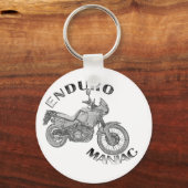 エンデューロマニアックバイクもしくは自転車に乗る人 キーホルダー (正面)