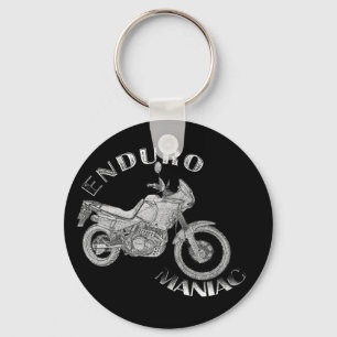 エンデューロマニアックバイクもしくは自転車に乗る人 キーホルダー