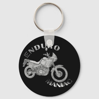 エンデューロマニアックバイクもしくは自転車に乗る人 キーホルダー
