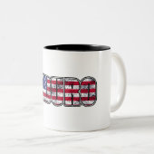 エンデューロ マウンテンバイク アメリカ国旗 ツートーンマグカップ (正面右)