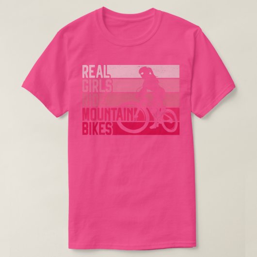 エンデューロMTBマウンテンバイクダウンヒルガールレター Tシャツ (デザイン正面)