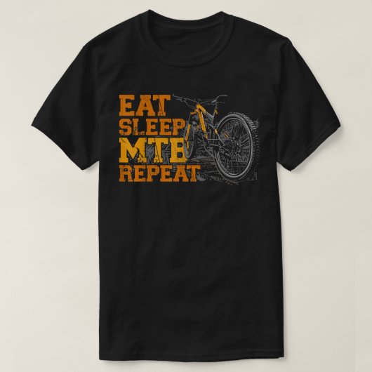 エンデューロMTBマウンテンバイクダウンヒルヴィンテージE Tシャツ (デザイン正面)