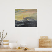 エンデンは波に乗るインディアン海1914 2011 ポスター (キッチン)