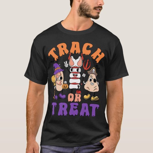 エントナースハロウィーン耳鼻咽喉科医トラッハ Tシャツ (正面)