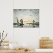 エントランスハーバールアーブル – ユージェーンブダンファインアート ポスター (キッチン)