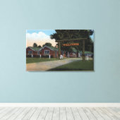 エントランスビュー観光客パーク キャンバスプリント (インサイチュ (ウッドフロア))