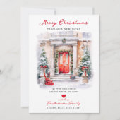 エントランスメリークリスマスニューホームムービング 案内状 (正面)