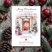 エントランスメリークリスマスニューホームムービング 案内状